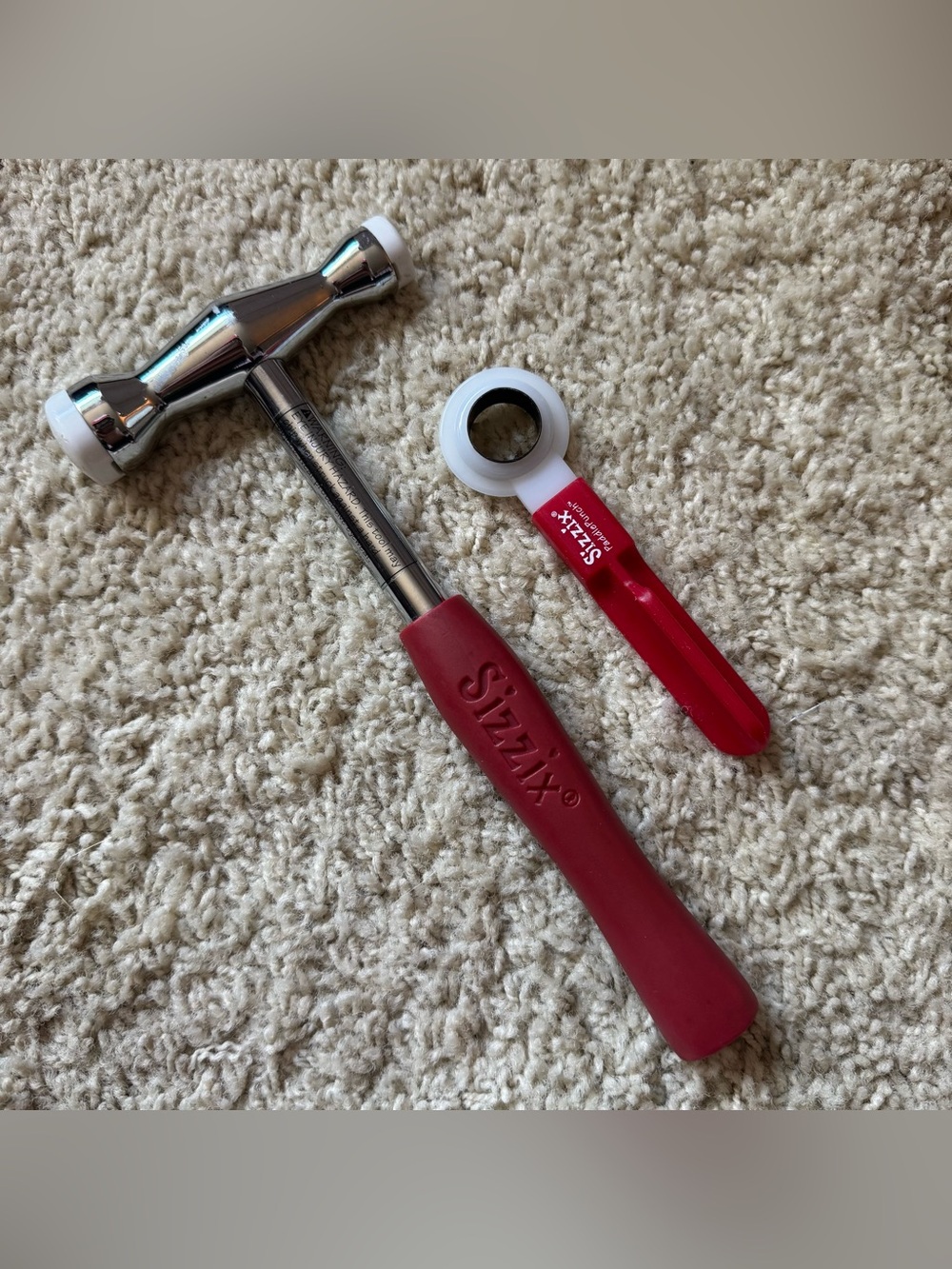 Sizzix Paddle Punch Hammer/Paddle and Circle Punch